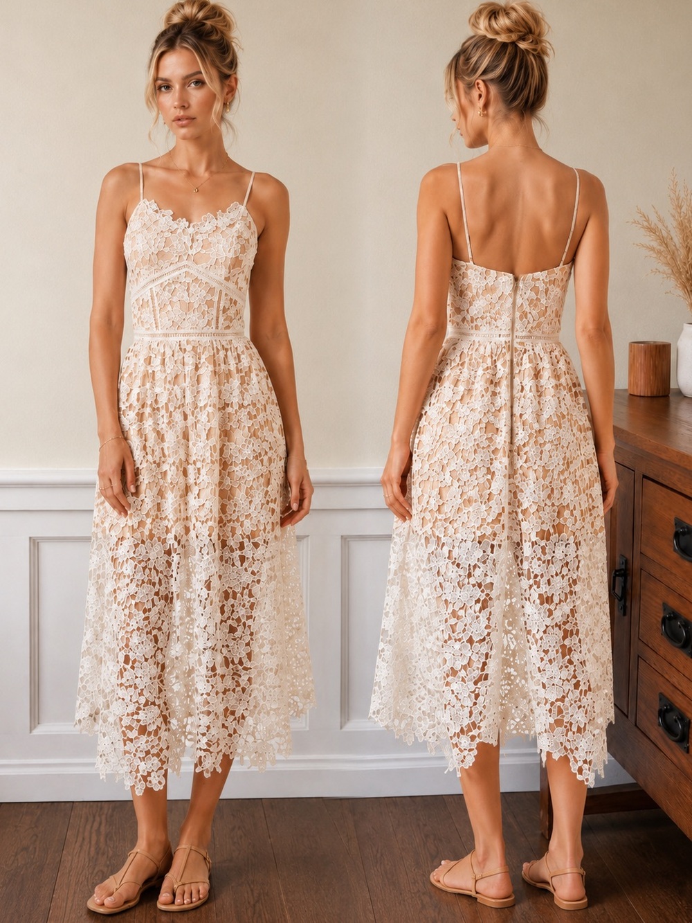 Eleanor Fit & Flare Lace Dress